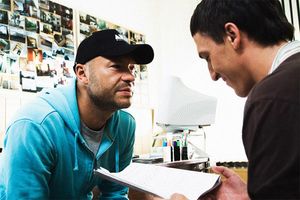 표도르 본다르추크가 영화 히트 촬영 중