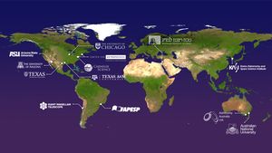 거대 마젤란 망원경 설립 국제 컨소시엄 13개 기관 위치