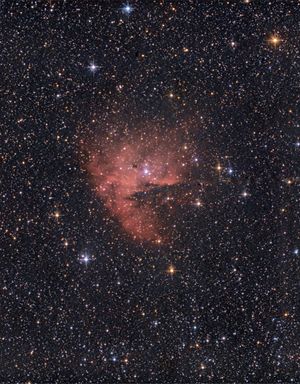 NGC281, 130mm 아마추어 망원경과 DSLR 카메라로 촬영.