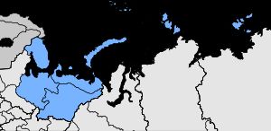 2014년 12월 15일 기준 북방함대 합동 전략 사령부의 관할 구역