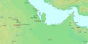 9~10세기 동부 및 중부 아라비아 지도