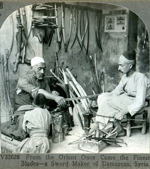 다마스쿠스 칼 제작자, 1900년경