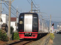 아침 메이테쓰 기후행 특급(91열차)