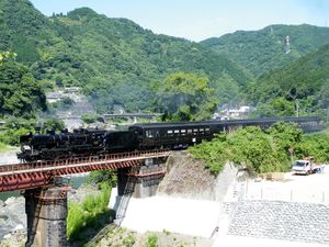 58654호기가 견인하는 "SL 히토요시" (2009년 6월)