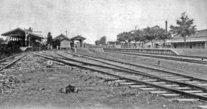 1910년경의 다테바야시역