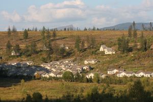 삼지연의 가옥들