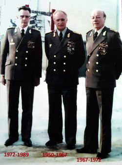 역대 사령관: 왼쪽부터 라인홀트, 케슬러, 샤이베