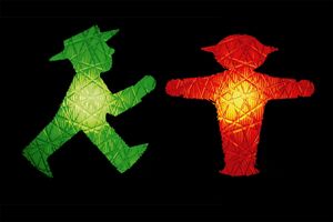 동독의 암펠만 횡단보도 신호등