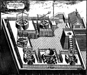 베이징 천문대의 기구들. 이 중 일부는 페르비스트가 제작했다.