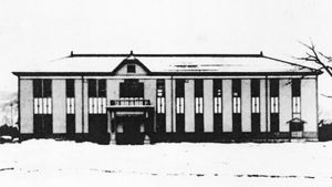 지사가타군 군청 (1923년 2월 촬영)