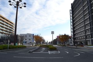 동쪽 출구로 이어지는 도로 (2020년 12월)