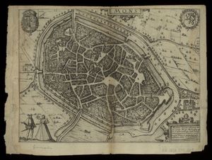 16세기 몽스 지도, Lodovico Guicciardini 그림