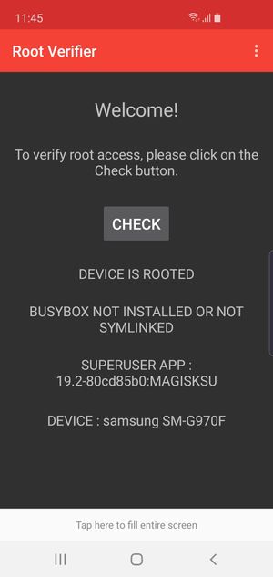 e-fuse가 트리거된 삼성 갤럭시 S10e