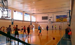 바 농구 경기장에서 열린 농구 경기