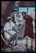 윌리엄 홀(William Hole, 1846–1917)의 "예수께서 부모와 함께 나사렛으로 돌아가시다"(누가복음 2:51–52). G. 에릭 및 에디스 맷슨 사진 컬렉션.