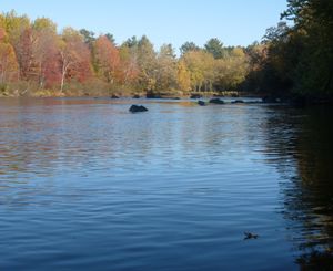 토마호크와 라이넬랜더 사이, 강바닥이 암반으로 된 곳