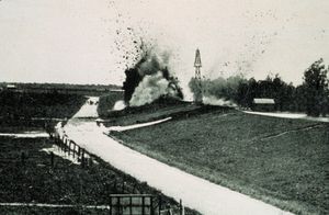 루이지애나주 카나번에서 제방이 폭파되고 있다(4월 29일)