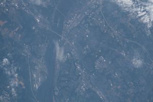 2022년 국제 우주 정거장에서 바라본 해리스버그와 주변 지역