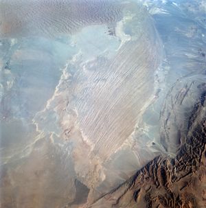 나마크-자르 지역의 다슈트-에-루트, 우주에서 촬영