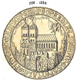 영국 박물관에 있는 도시의 문장 이미지