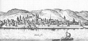 보파르트 – 마테우스 메리안(Matthäus Merian)의 Topographia Hassiae에서 발췌, 1655