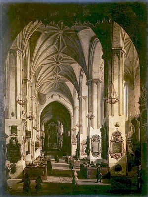 성당 내부, 1836년, 마르친 잘레스키 작품