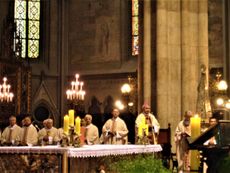 자그레브 대성당에서 열린 미사