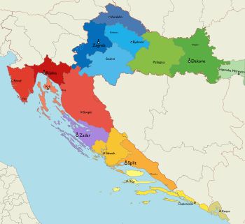 크로아티아 가톨릭 교구 지도