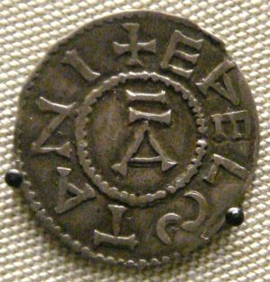 페니웨이트(dwt)가 파생된 애설스탄 (924–939)의 은화