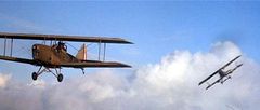 Caudron C.270 Luciole와 Pfalz D.III가 아일랜드 웨스턴 비행장 상공을 비행하는 모습, 린 개리슨의 소장품