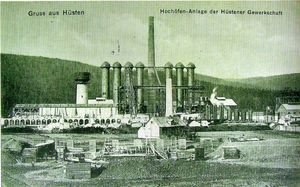 1907년 휘스테너 공동 광산 회사의 고로