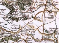 17세기 카시니 지도에 그려진 마시