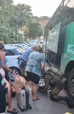 2023-2024년 전쟁 동안 키르야트시모나 주민 대부분이 피난했다