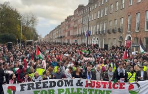 아일랜드 더블린에서 열린 친팔레스타인 시위, 2023년 11월 18일