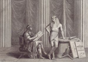하드리아누스 황제와 그의 그리스 애인 안티노스, 바르톨로메오 피넬리 작, 약 1810년