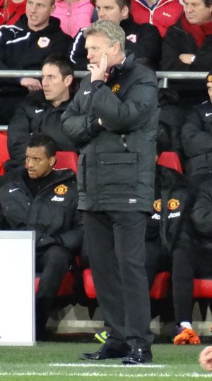 맨체스터 유나이티드에서 지휘하는 모예스 (2013년)