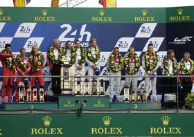 2015년 르망 24시 우승자 포디엄