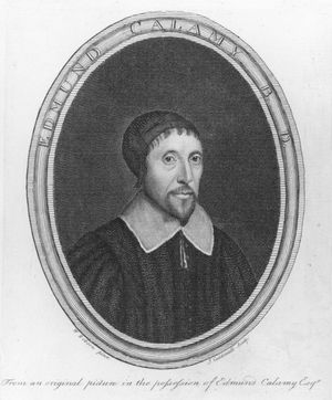 에드먼드 칼라미는 총회에서 가설적 보편주의를 주장했다.