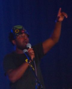 SBTRKT 라이브에서의 샘파(2012년)