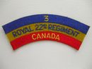 제3대대, 왕립 제22e 연대 CFB 발카르티에