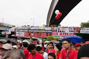 생식 건강법 (RH 법안)에 반대하는 시위
