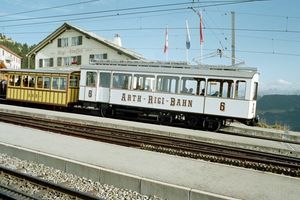 리기 슈타펠에 있는 BCFhe 2/3 ARB 철도 차량 6호