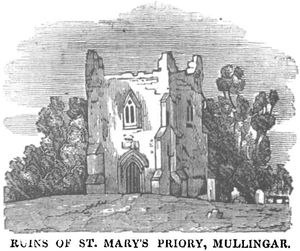 멀린가, 더블린 페니 저널 1836년의 성 마리아 수도원 유적