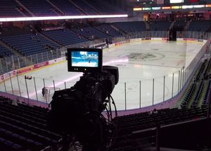 아이스 하키 경기장으로 변환된 도요타 아레나