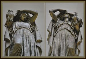 헨리 헤링의 조각상 밤과 낮