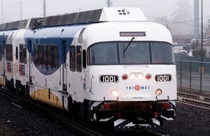 FRA 규정을 준수하는 콜로라도 레일카 디젤 동력 분산식 열차(Colorado Railcar DMU) WES 통근 철도(WES Commuter Rail)