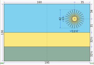 르완다 국기 구성도