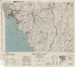 샤오강(Kominato로 표기됨)을 포함한 가오슝시 지역 지도 (AMS, 1944)