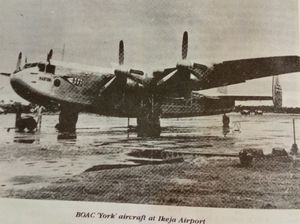 BOAC Avro York in Ikeja Airport