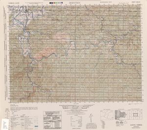 신뎬(Shinten)과 주변 지역 지도 (1944)